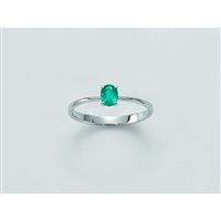 Anello Miluna Donna Le Croci Gemme Preziose in Oro bianco Smeraldo LID3408 - LID3408